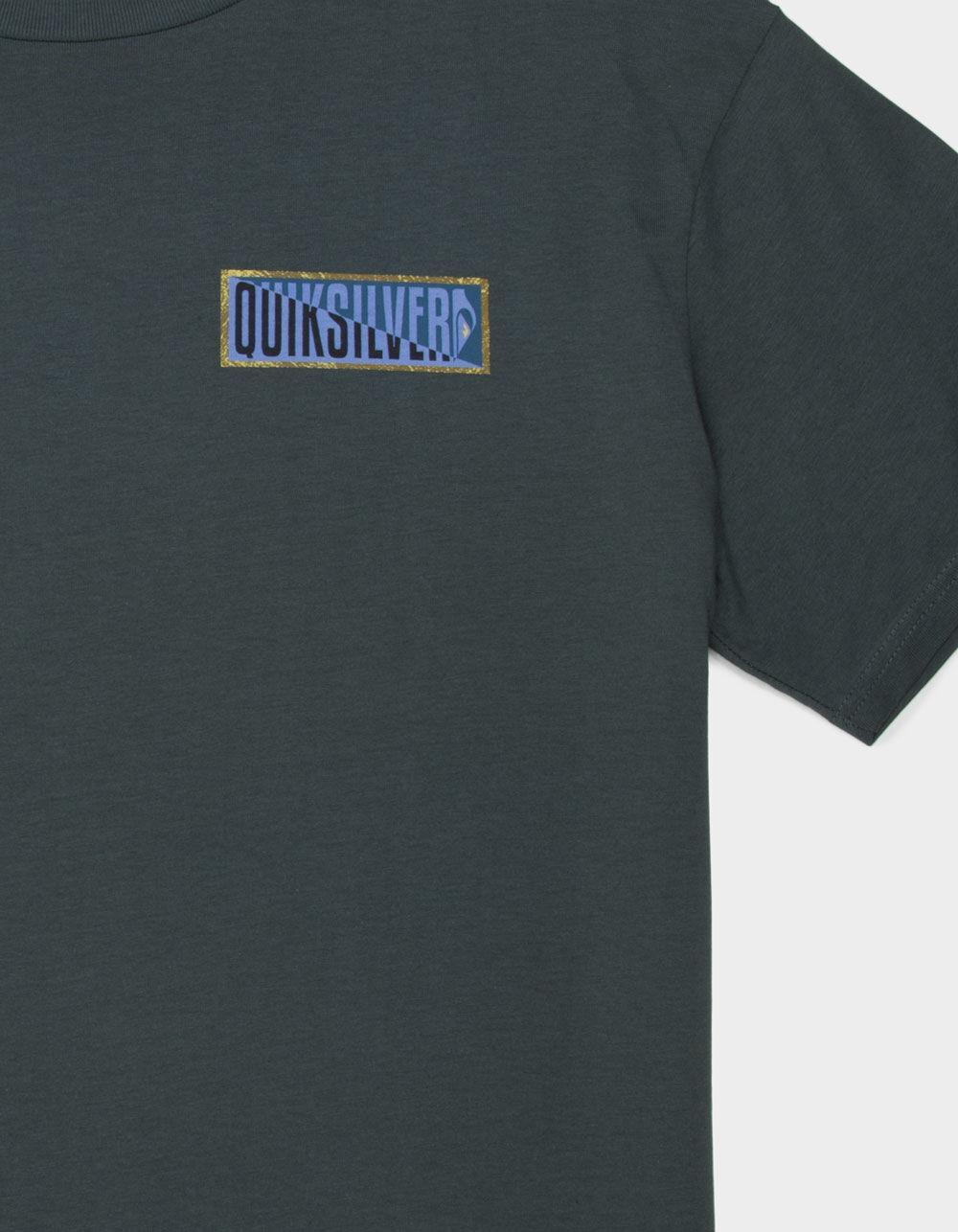 QUIKSILVER Crossed Out Mens Tee - CHARCOAL Product Image