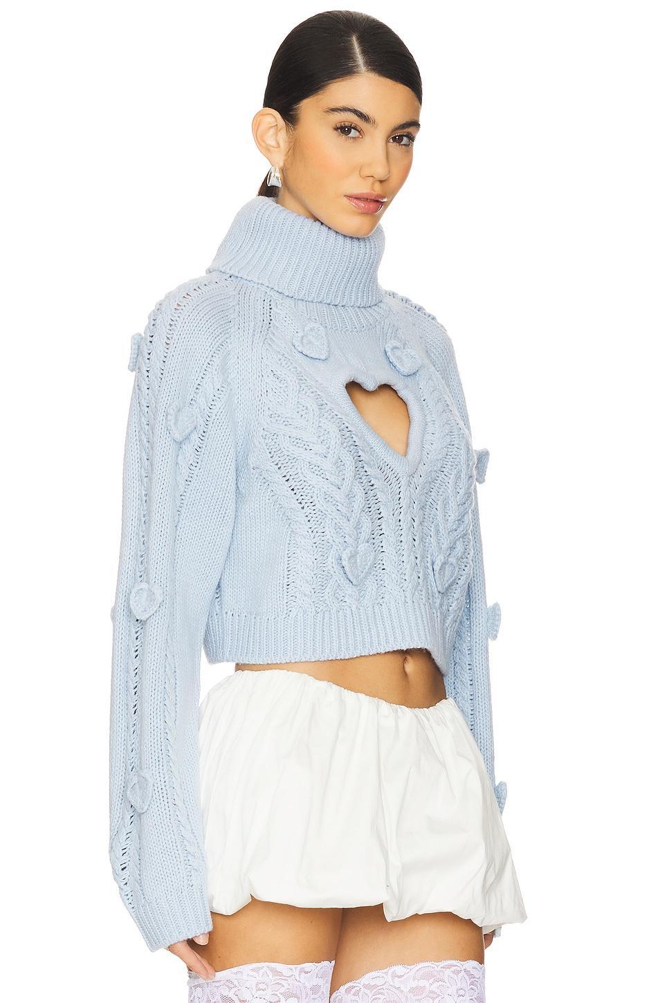 Rebecca Heart Sweater For Love & Lemons Product Image