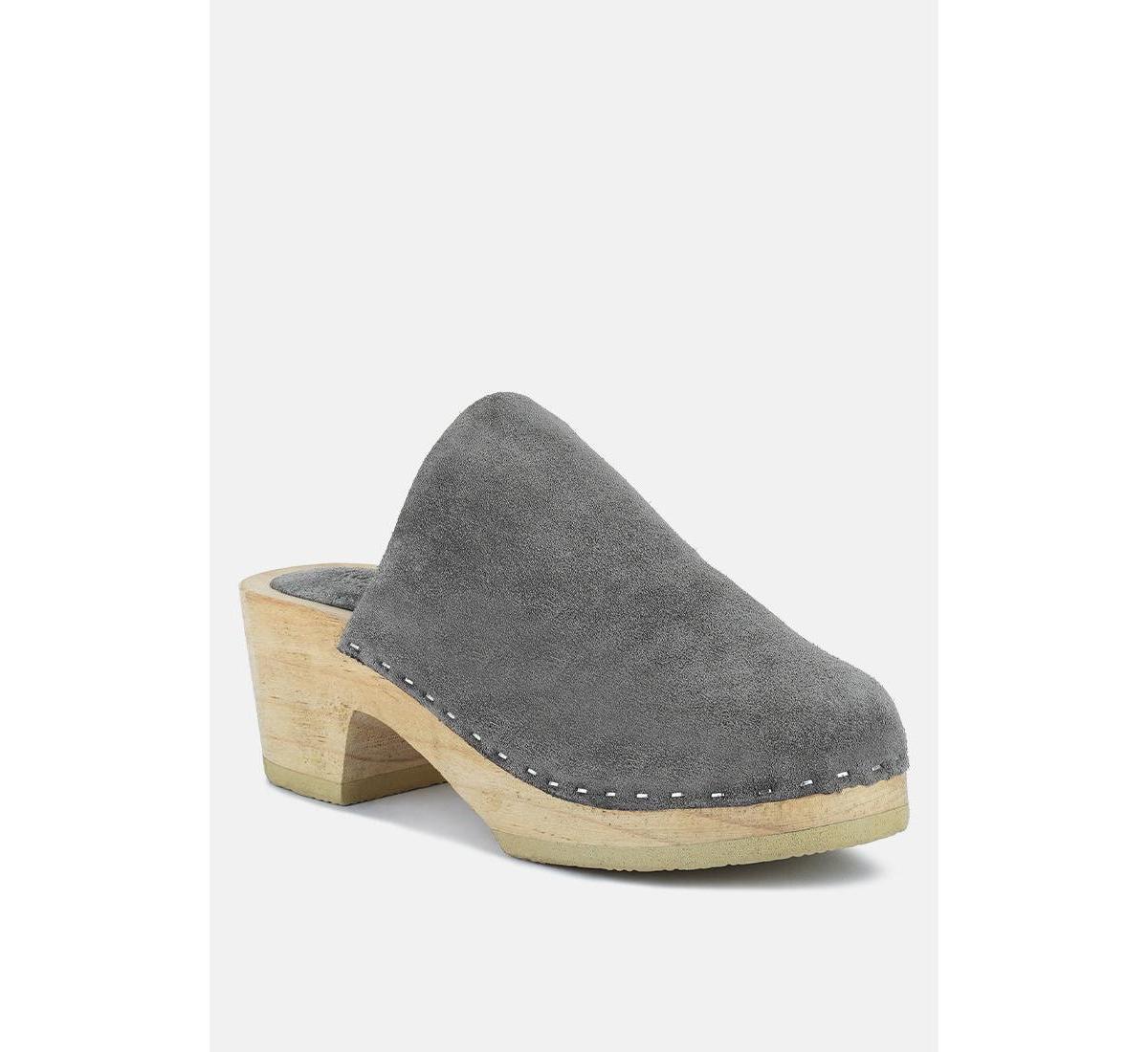 Rag & Co Darcie Women's Leather Clogs, Size: 5, Brown Product Image