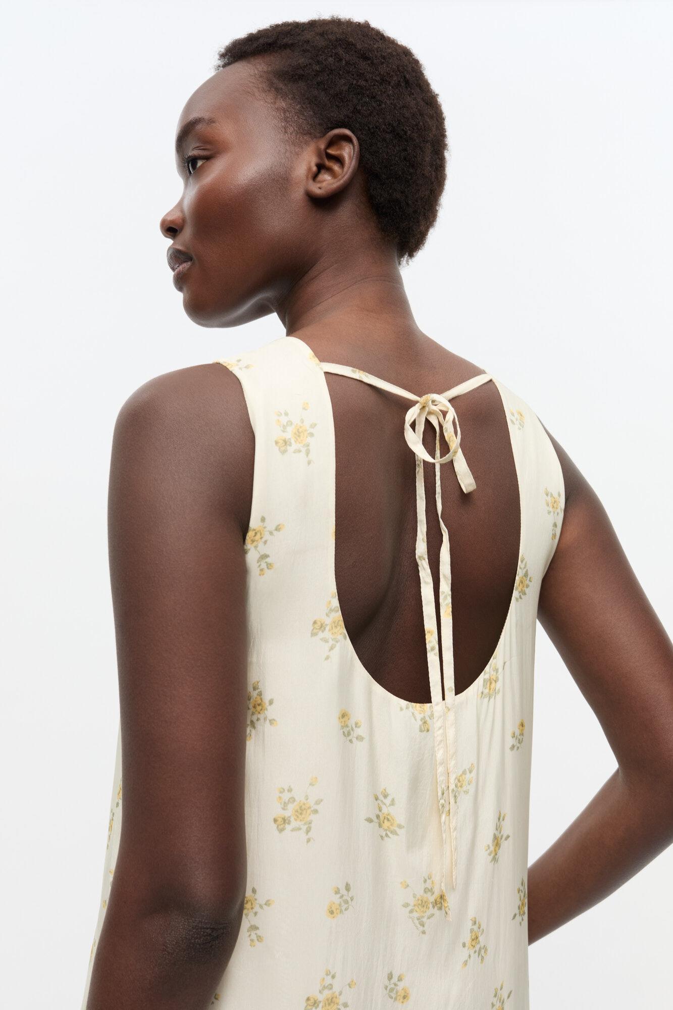 Ivory Floral Dress Product Image