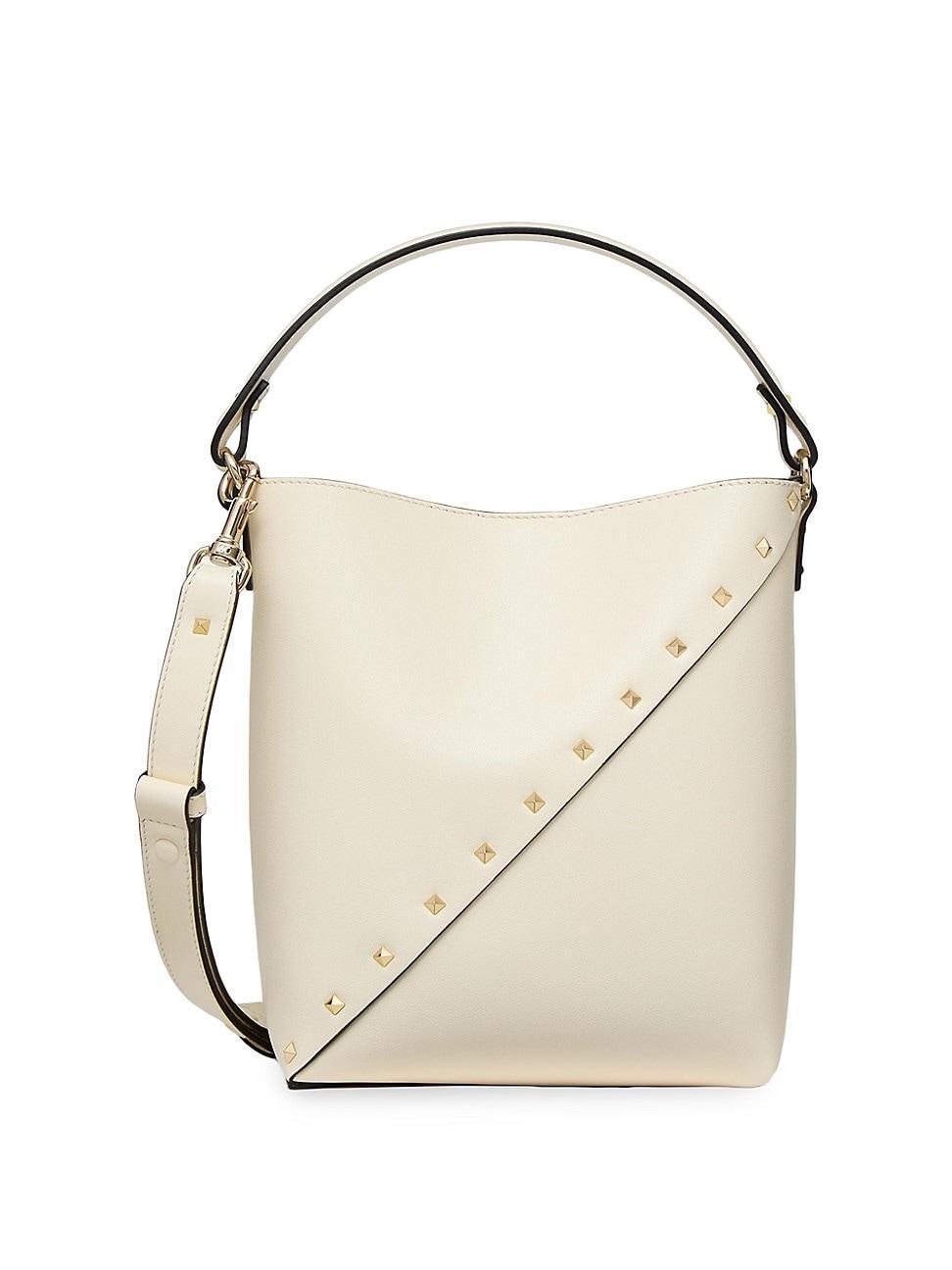Womens Rockstud Wispy Calfskin Bucket Bag Product Image