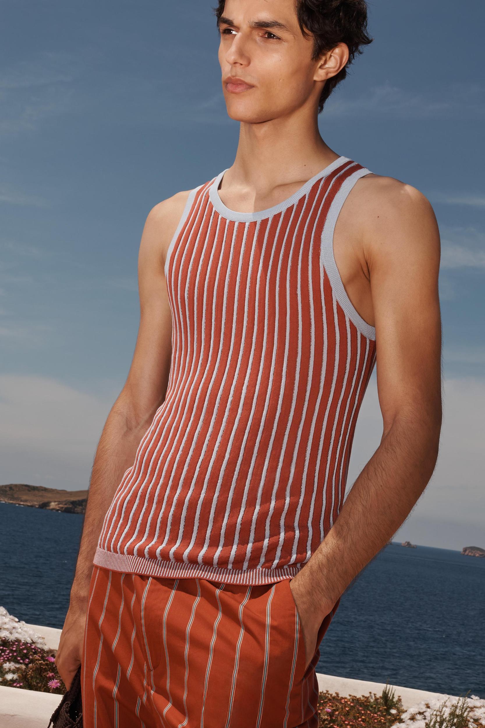 LIMITED EDITION STRIPED RELAXED FIT PANTS Product Image