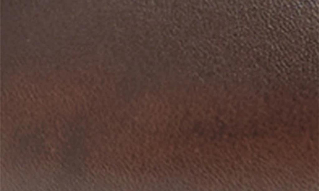 MIU MIU Leather Distressed Penny Loafers In Brown Product Image