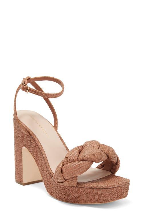 Womens Fae Braided Raffia Platform Sandals Product Image