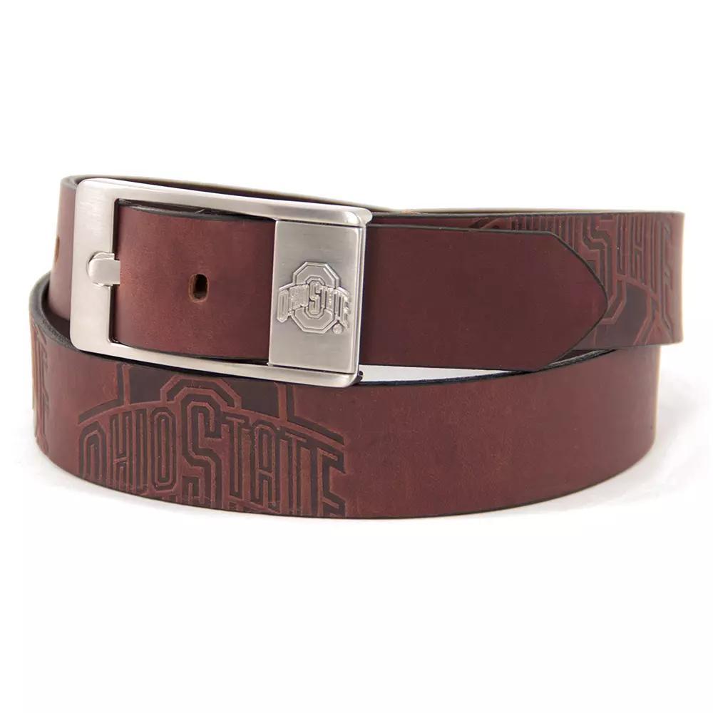 Men's Michigan State Spartans Brandish Leather Belt, Size: 38, Team Product Image