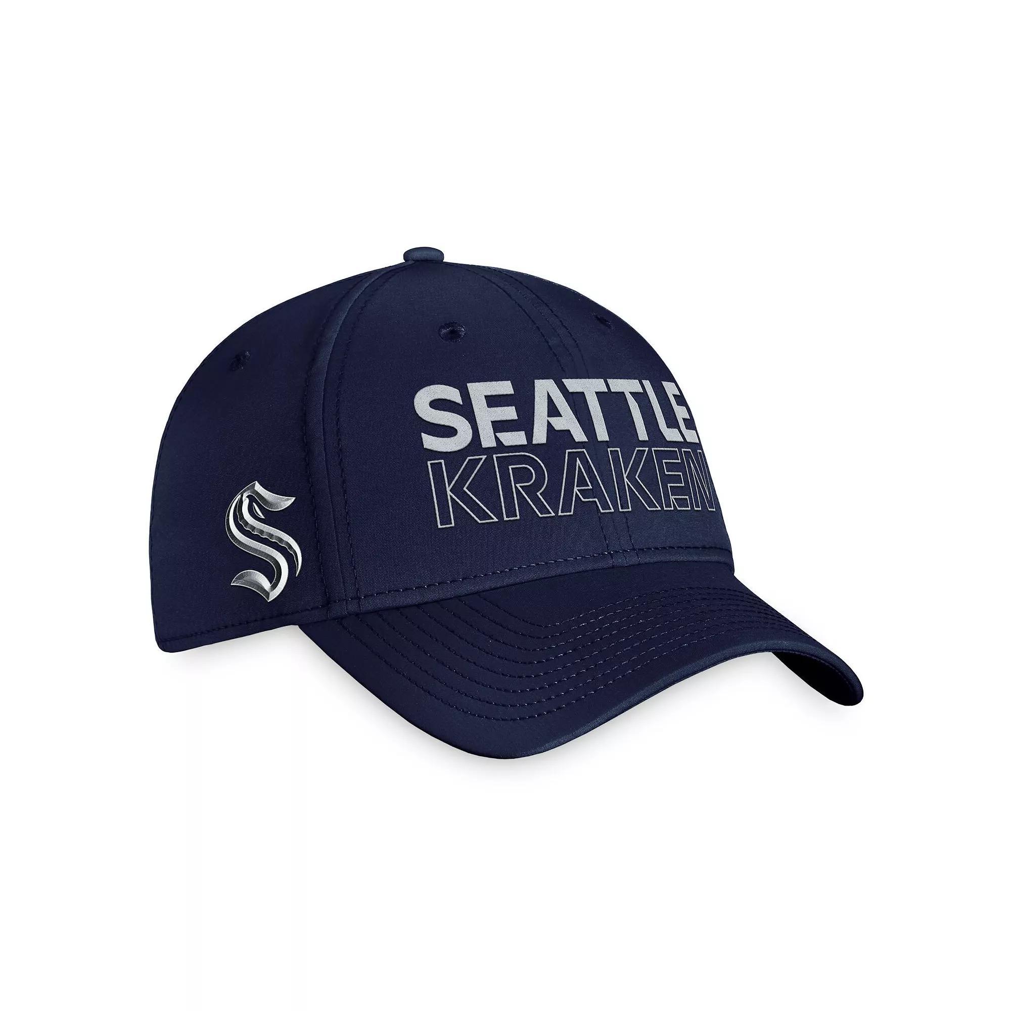 Men's Fanatics Branded  Deep Sea Blue Seattle Kraken Authentic Pro Road Flex Hat, Size: Large/XL, Krk Blue Product Image