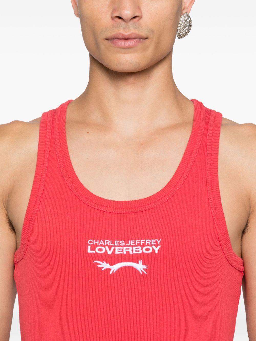 logo ribbed tank top Product Image
