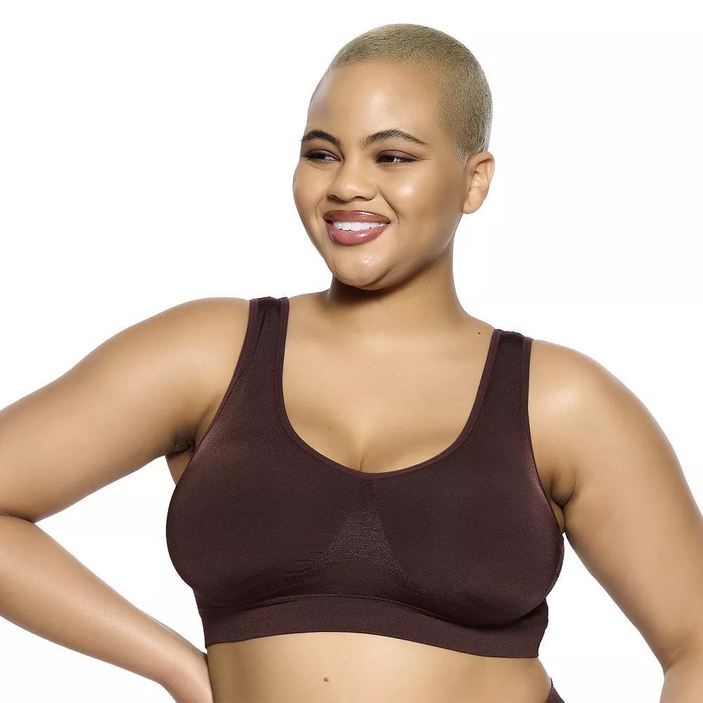 Paramour by Felina Body Smooth Wireless Seamless Bralette 265128, Women's, Size: XXL, Sparrow Product Image