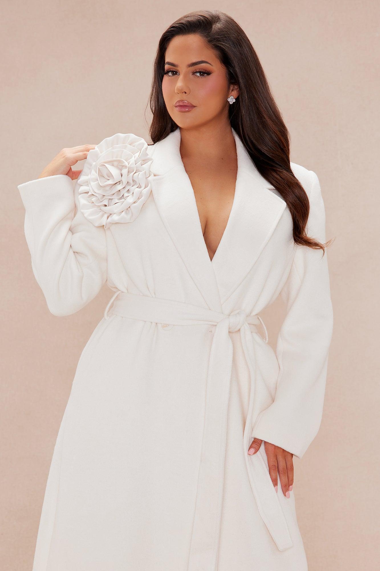 Vanessa Wool Coat - Cream Product Image