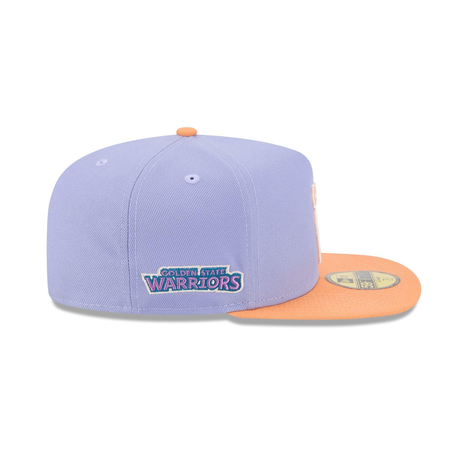 Golden State Warriors Lavender 59FIFTY A-Frame Fitted Hat Male Product Image