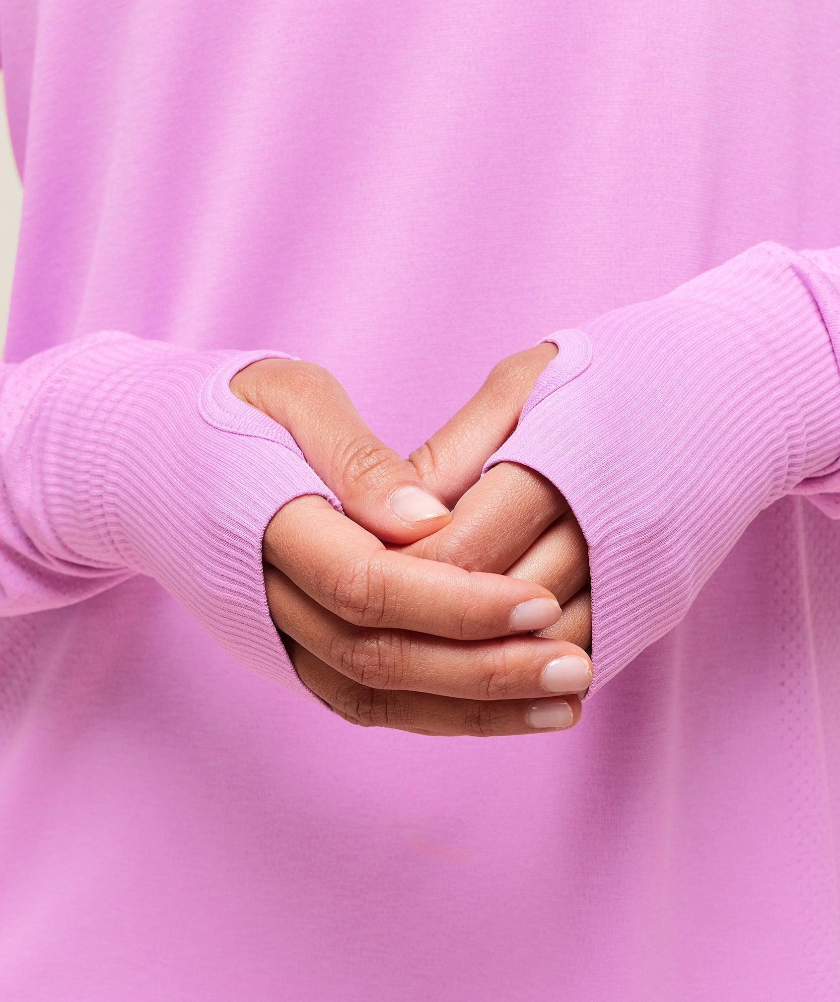 Gymshark Vital Light Long Sleeve Top - Sour Pink Marl Female Product Image