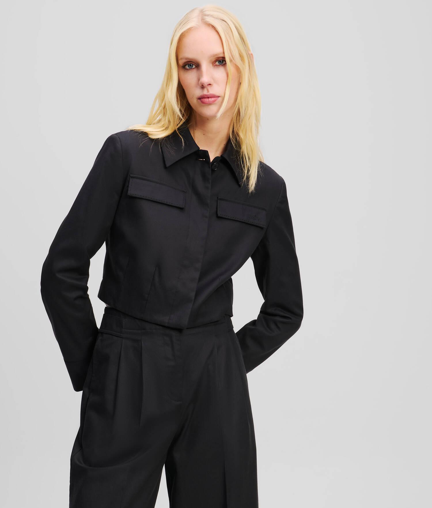 CROPPED BLOUSON JACKET Product Image