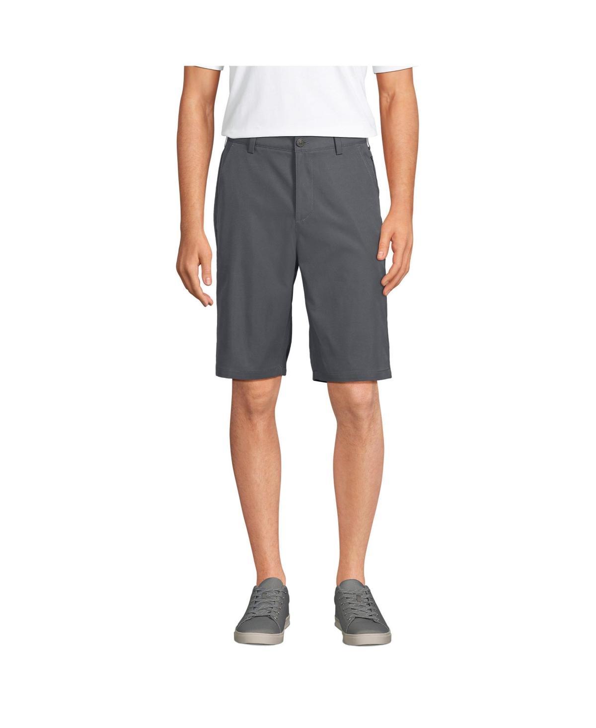 Men's Lands' End School Uniform Performance Chino Shorts, Size: 29, Green Product Image