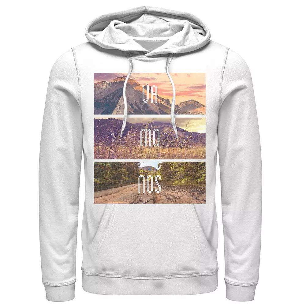 Men's Gonzales Vamonos Lanscape Portrait Stack Hoodie, Size: Medium, White Product Image