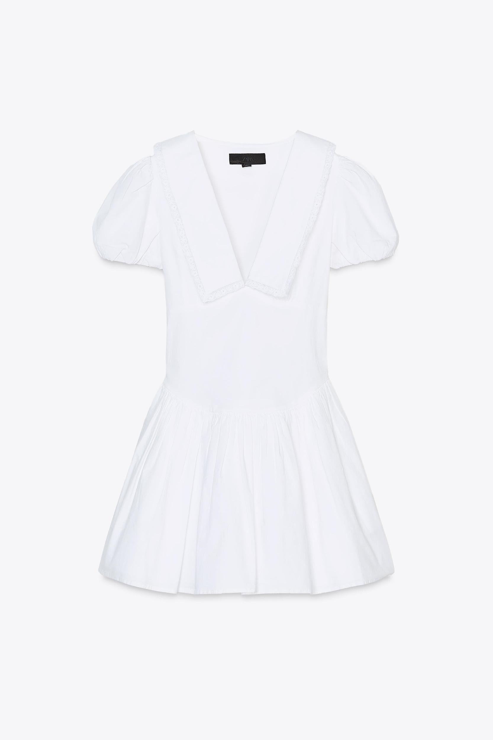 PETER PAN COLLAR POPLIN DRESS Product Image