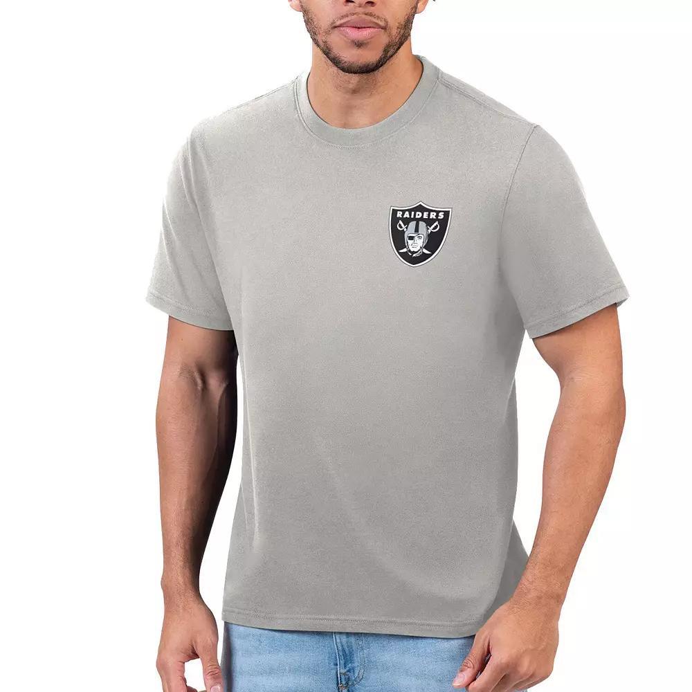 Mens Margaritaville Silver Las Vegas Raiders T-Shirt Product Image