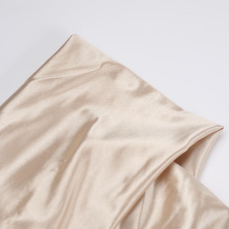 Off Shoulder Satin Maxi Mermaid Dress Product Image