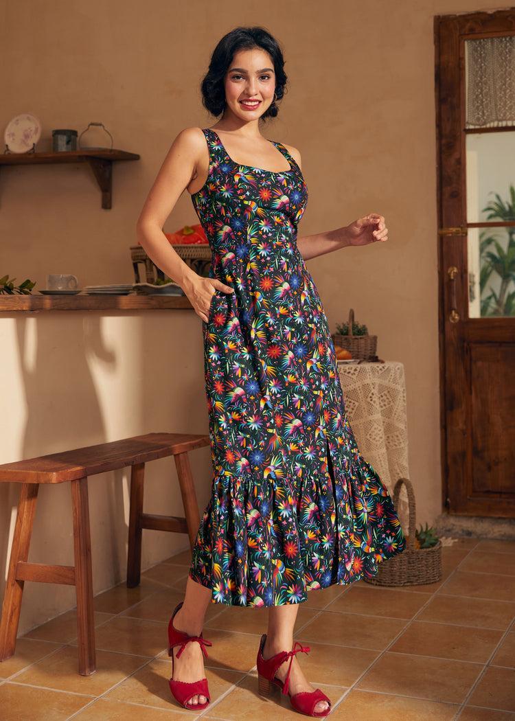 Riviera Stroll Midi Dress Product Image