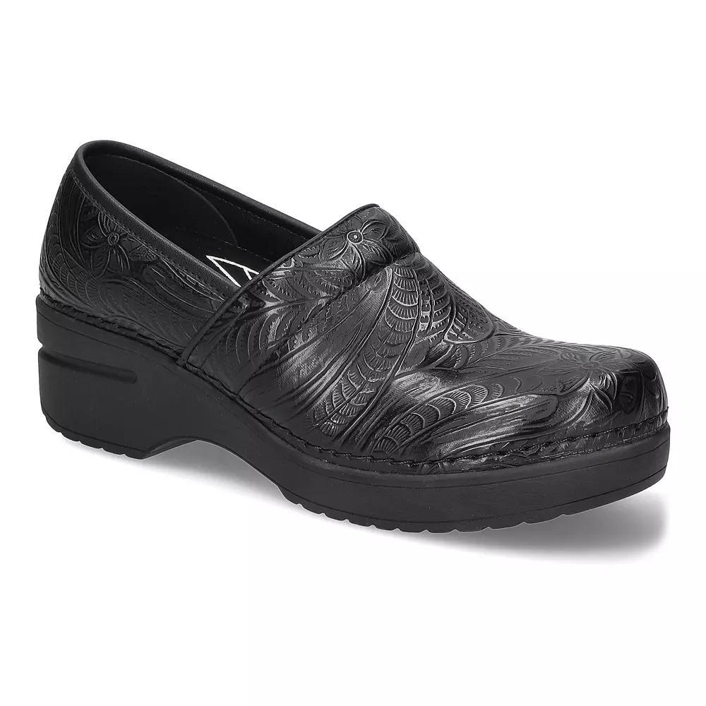Easy Works by Easy Street Lead Women's Slip-Resistant Work Clogs, Size: 9.5 Wide, Black Tooled Product Image