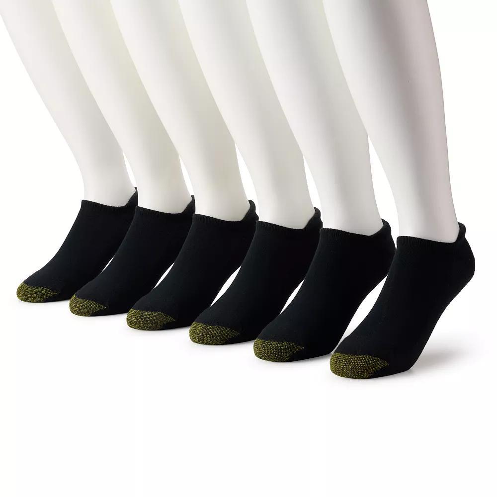 Mens GOLDTOE 6-Pack Athletic Heel Tab No-Show Socks Product Image