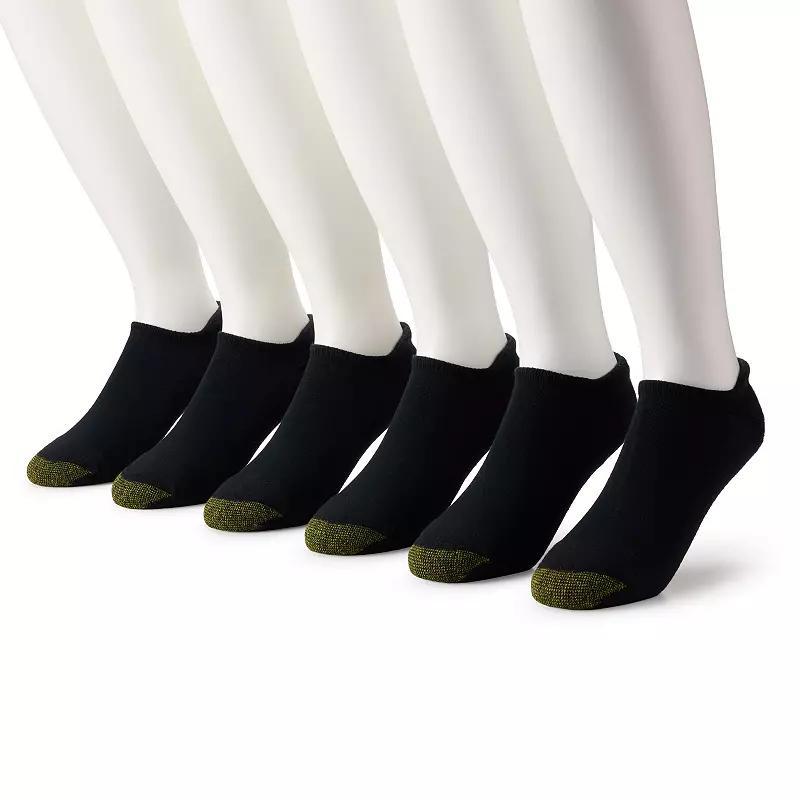 Mens GOLDTOE 6-Pack Athletic Heel Tab No-Show Socks Product Image