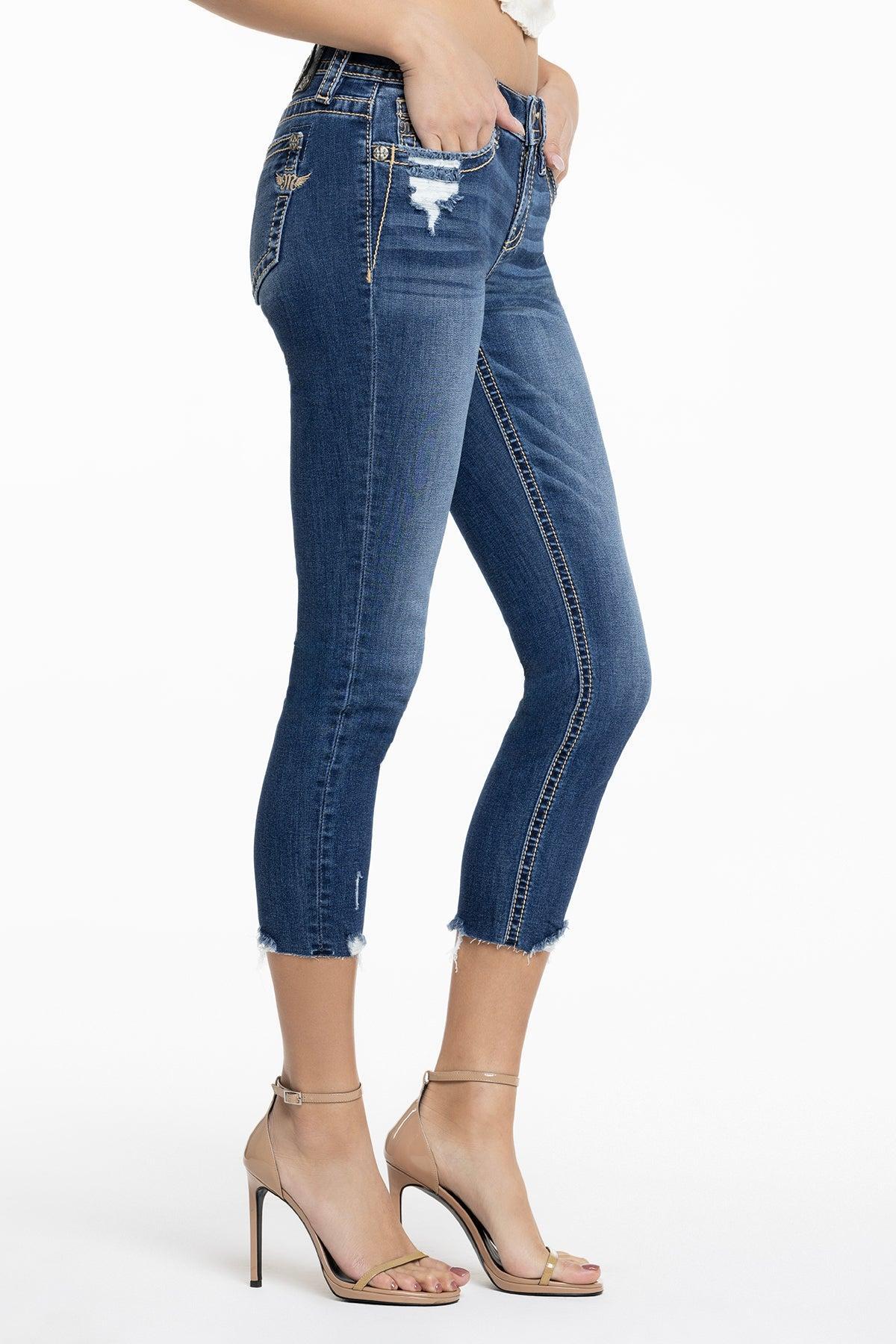 Noa Jane Cropped Skinny Jeans Product Image