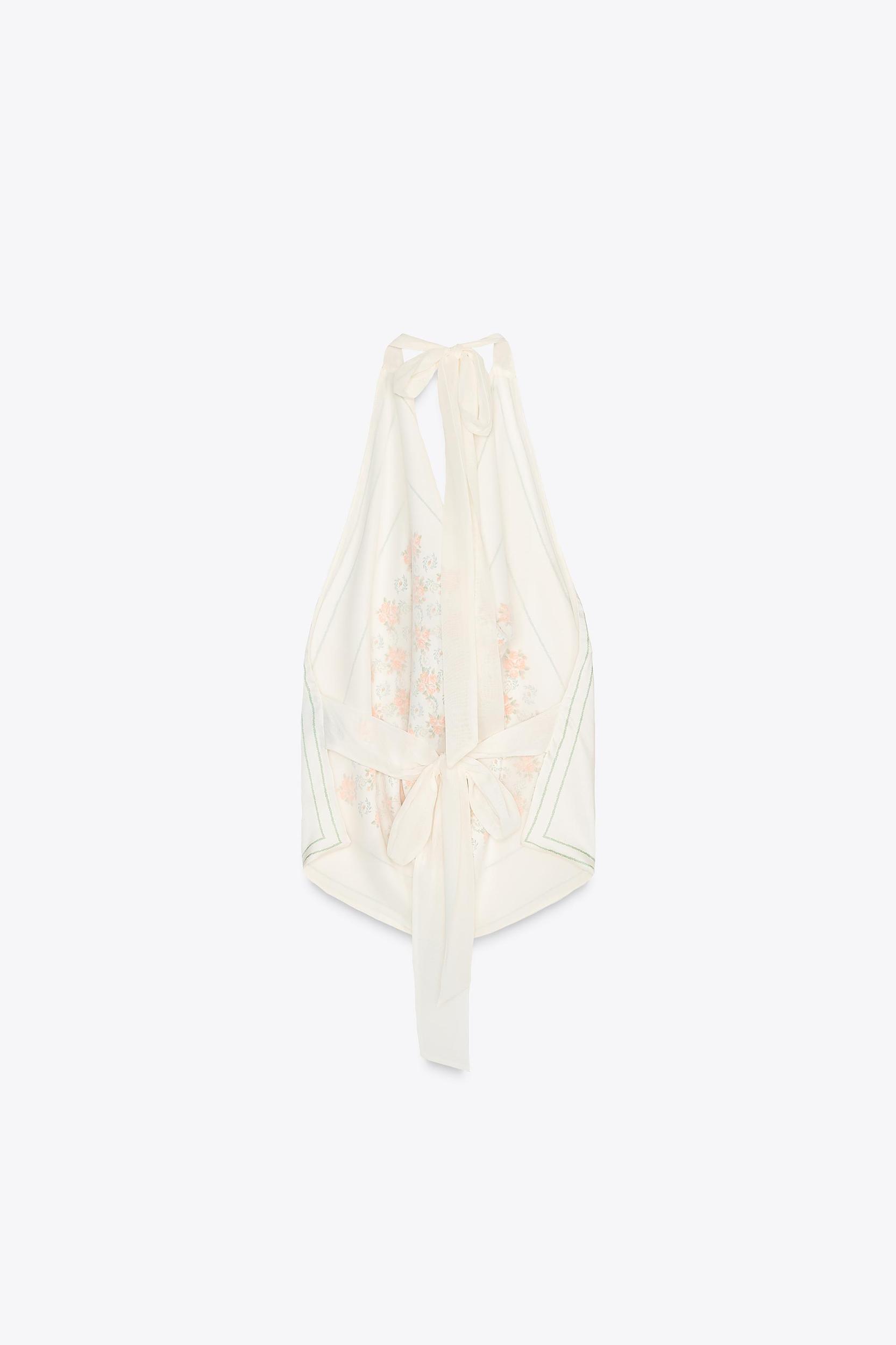 PRINTED SATIN EFFECT TOP Product Image