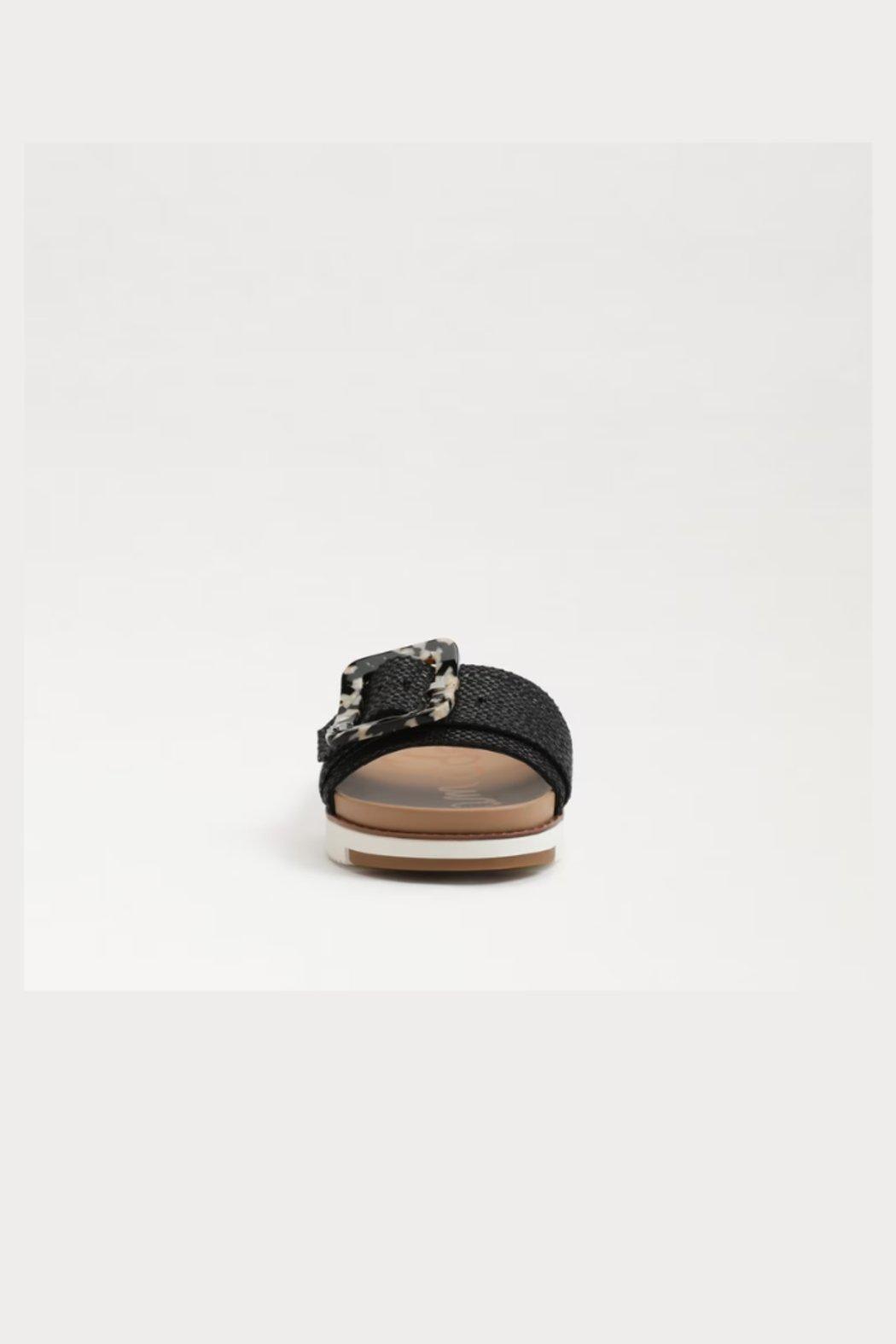 Ariane Black Weave Platform Sandal Product Image