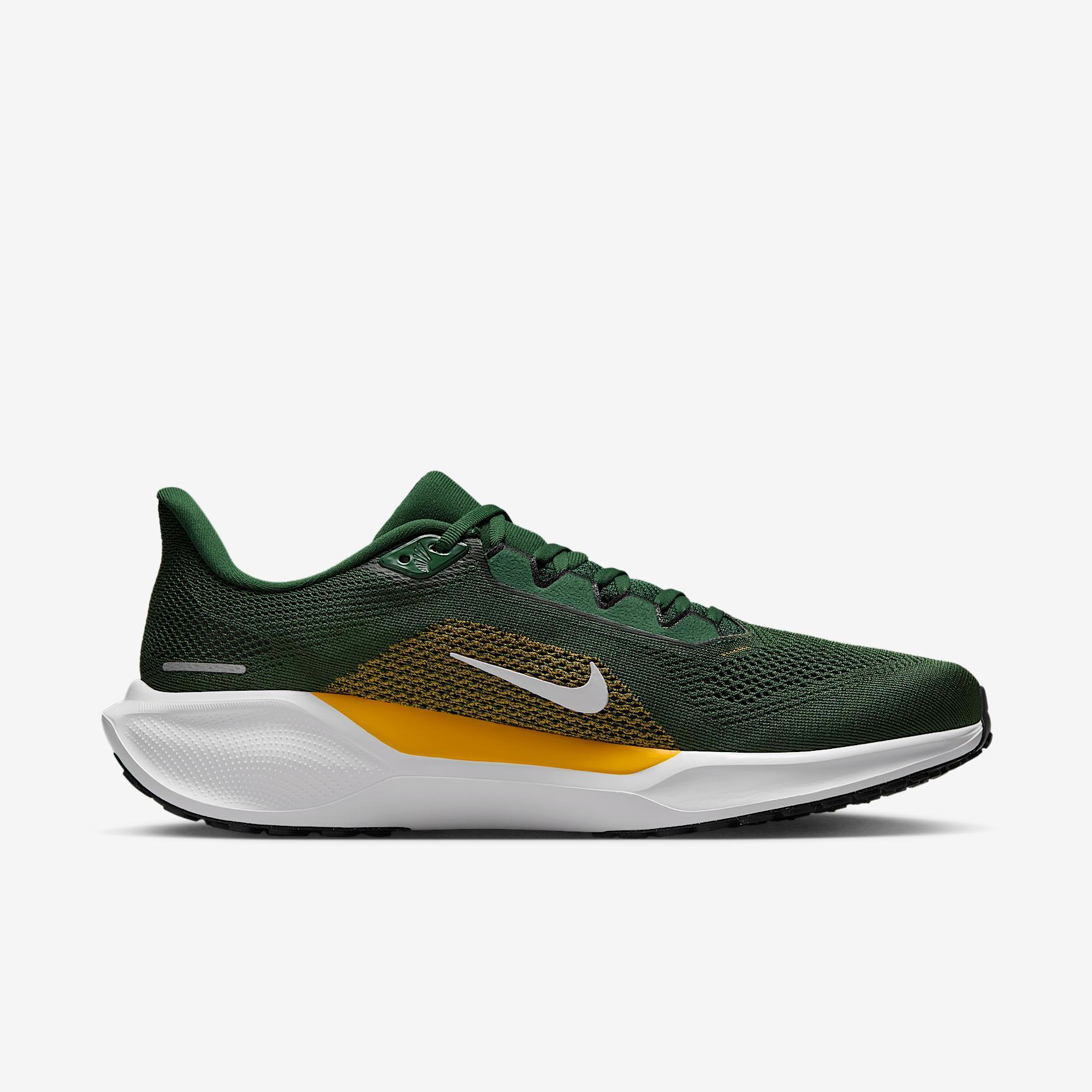Green Bay Packers Pegasus 41 Men's Nike NFL Road Running Shoes Product Image