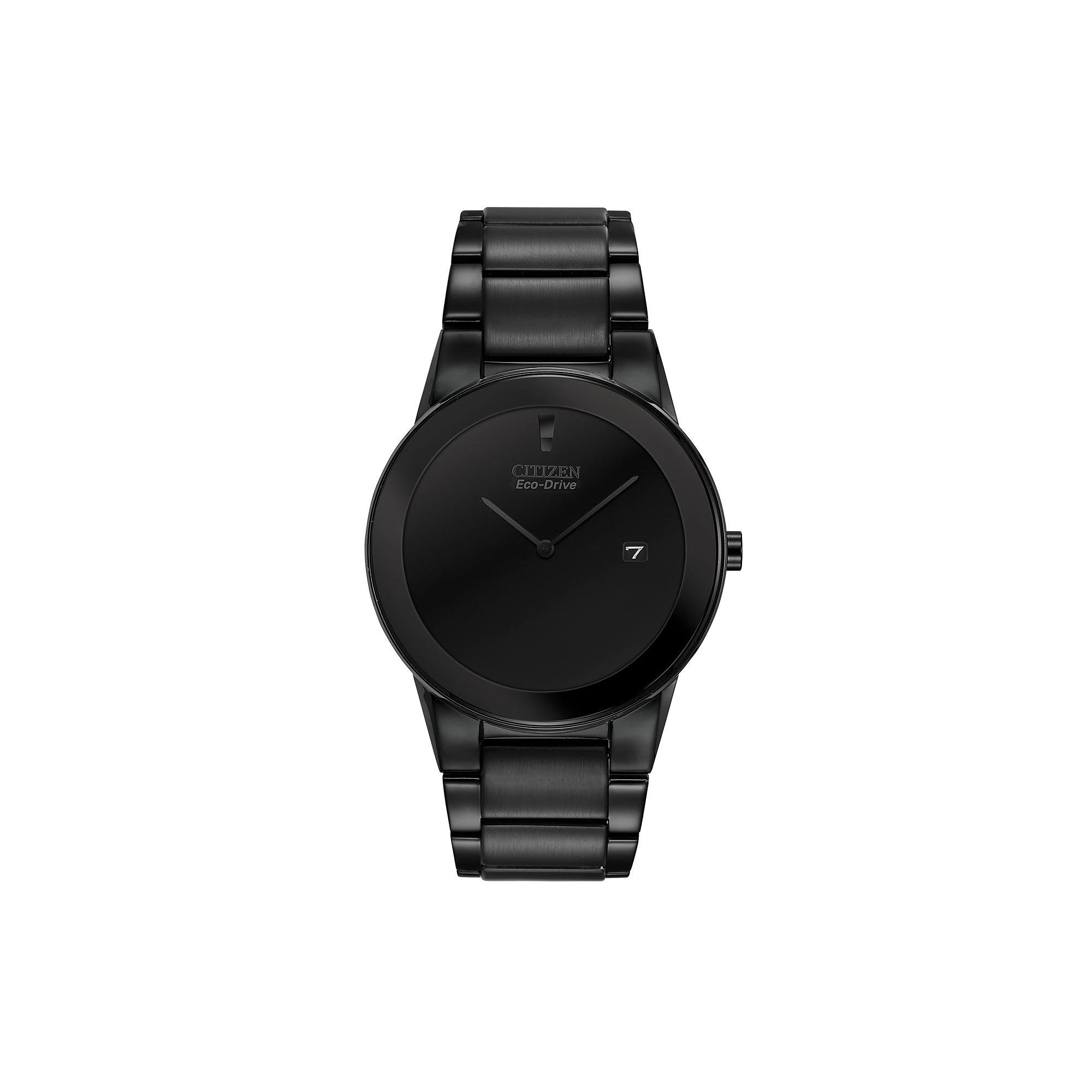 Citizen Eco-Drive Mens Axiom Stainless Steel Watch - AU1065-58E Black Product Image