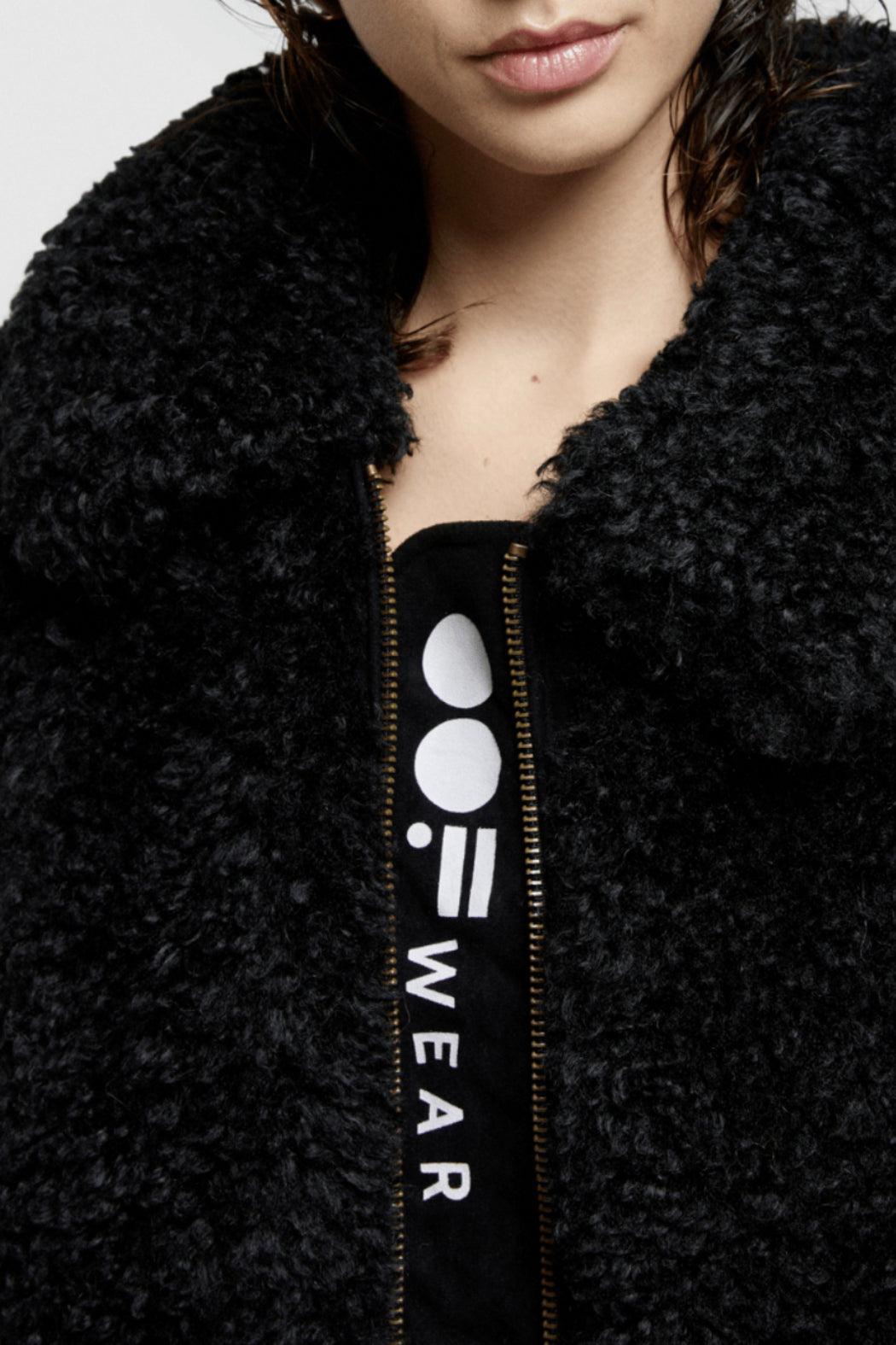Faux-Fur Short Jacket Product Image