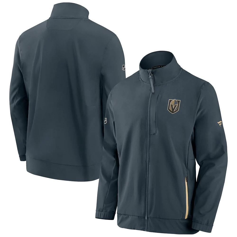 Men's Fanatics Branded Gray Vegas Golden Knights Authentic Pro Rink Coaches Full-Zip Jacket, Size: Small, Lvk Grey Product Image