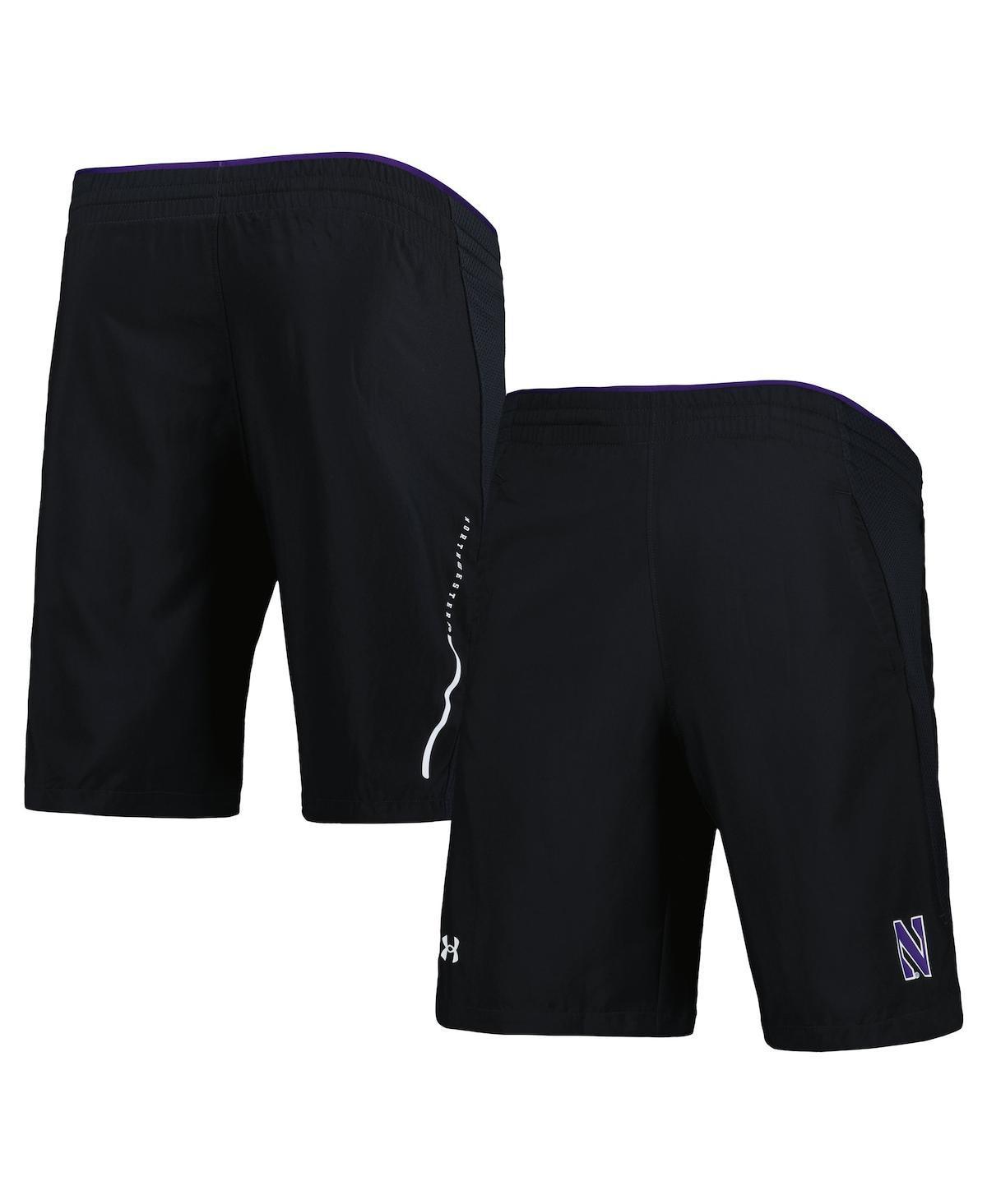 Men's Under Armour Black Northwestern Wildcats Woven Shorts, Size: 3XL Product Image