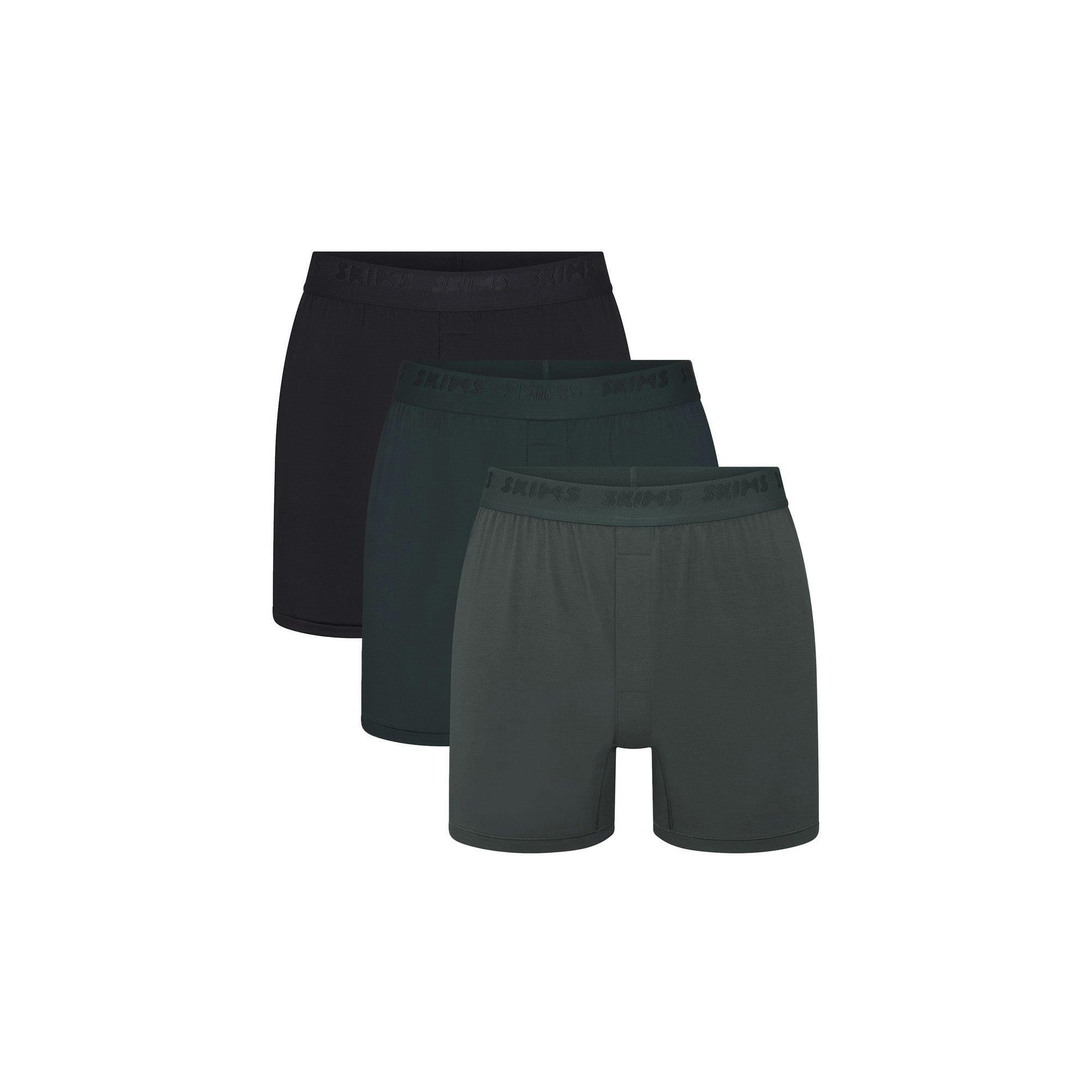 SKIMS STRETCH MENS KNIT BOXER 3-PACK | CYPRESS MULTI Product Image