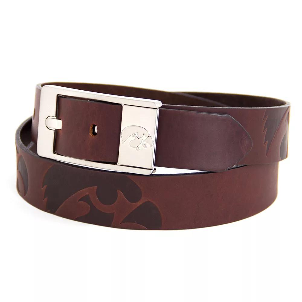 Men's Iowa Hawkeyes Brandish Leather Belt, Size: 40, Team Product Image
