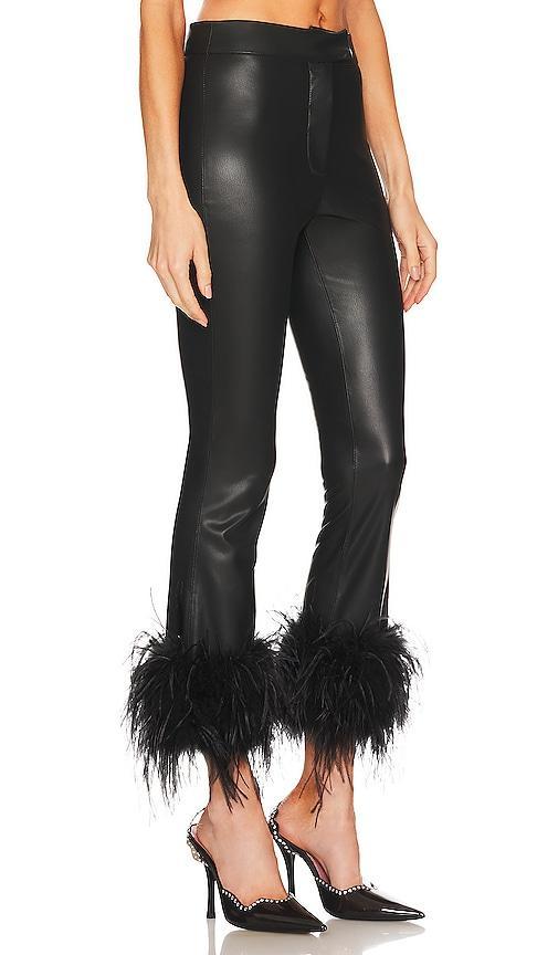 Pagetta Cropped Faux-Leather Flare Pants Product Image