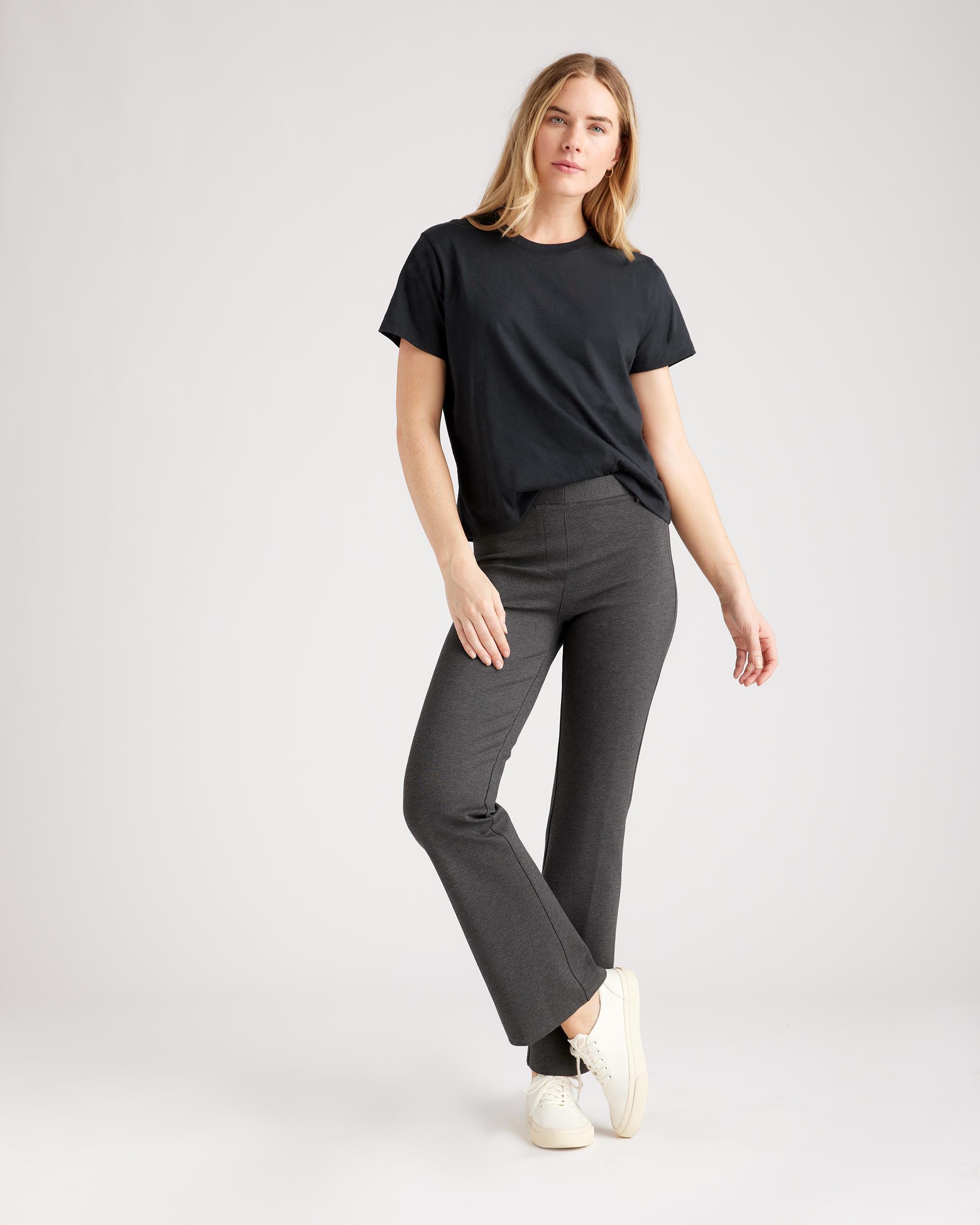 Quince | Women's Ultra-Stretch Ponte Bootcut Pants Tall Rayon Product Image
