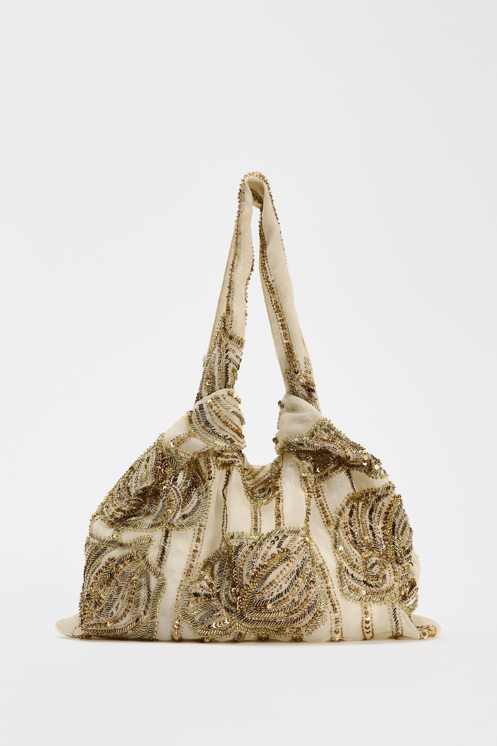 BEADED BUCKET BAG Product Image