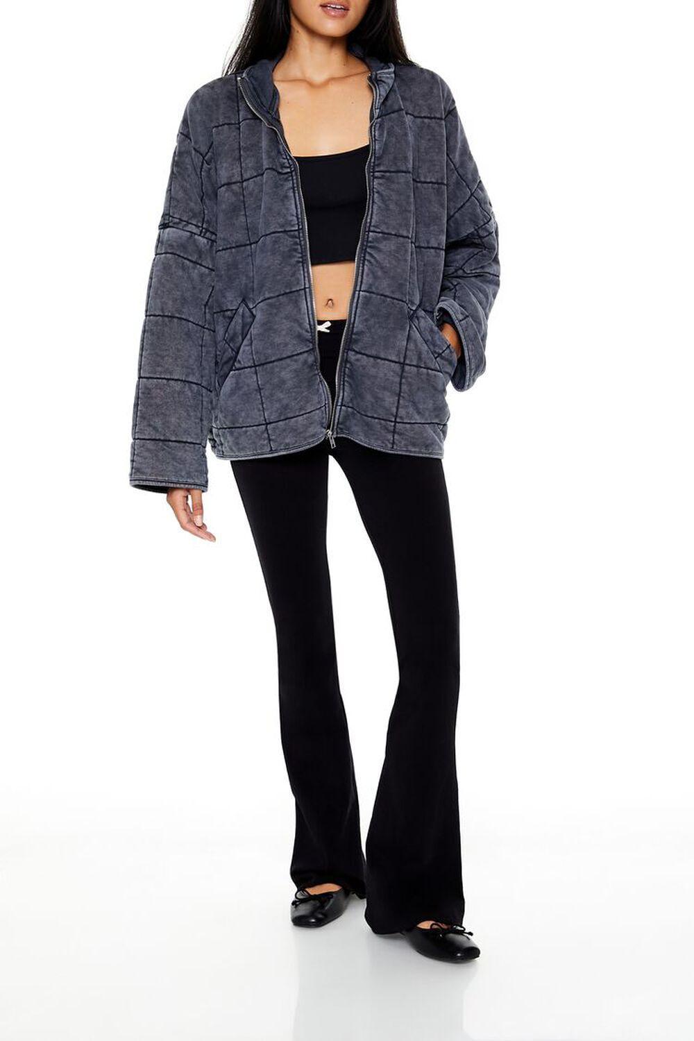 Quilted Zip-Up Jacket | Forever 21 Product Image