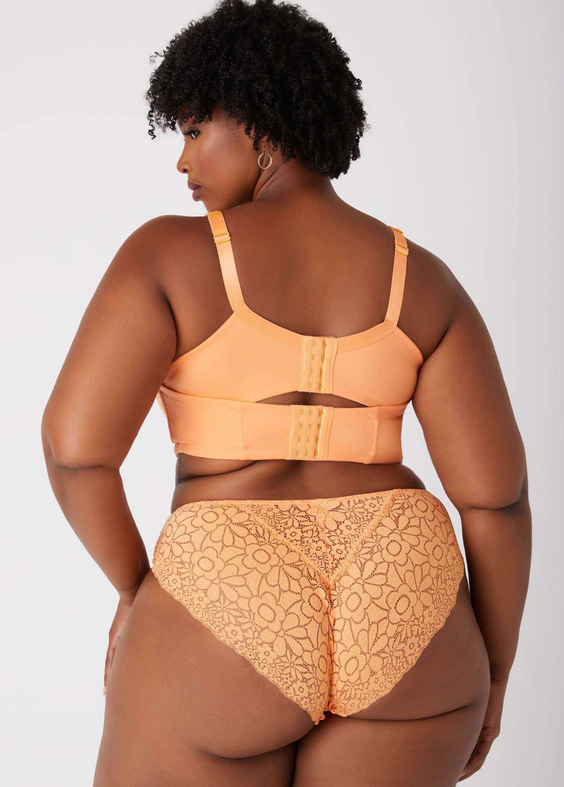 Lace Trim Full Coverage Butterfly Bra Product Image