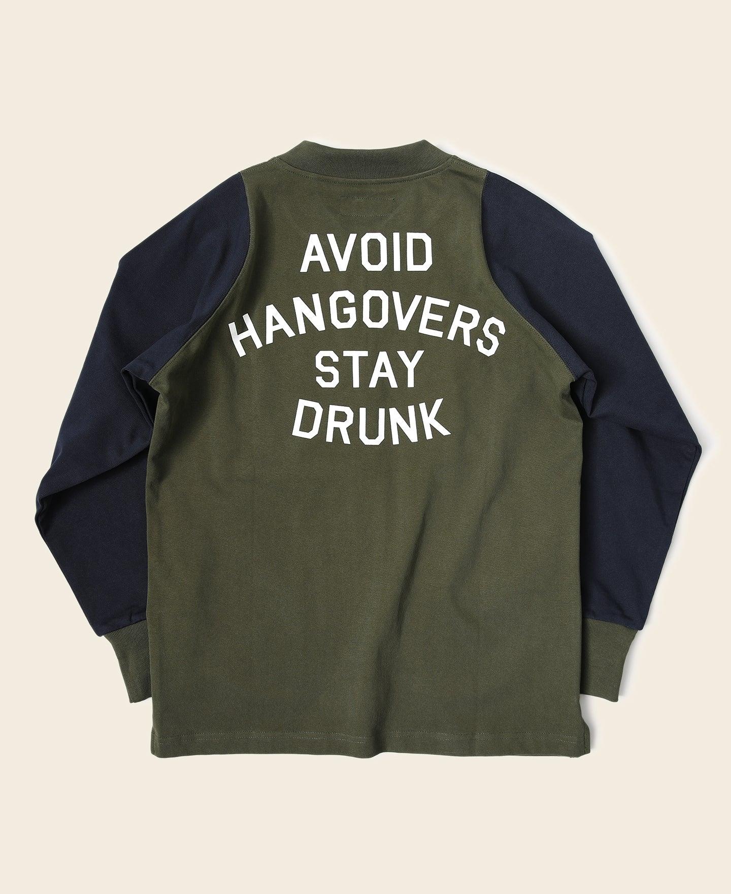 Quarter-Zip Rider Printed Long Sleeve T-Shirt - Olive Product Image