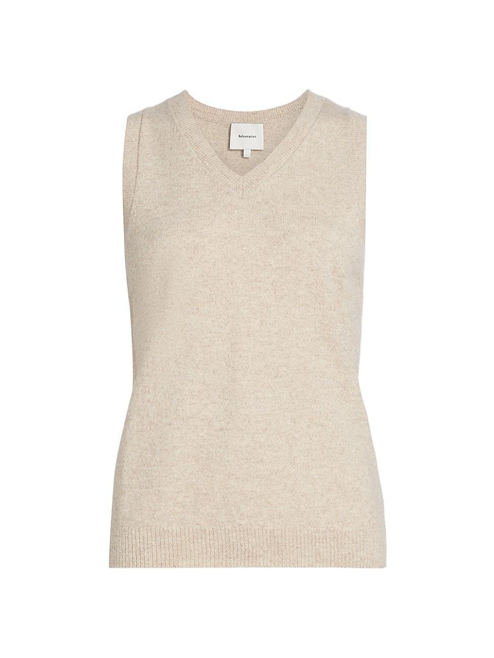 Womens Cashmere-Wool Tank Product Image