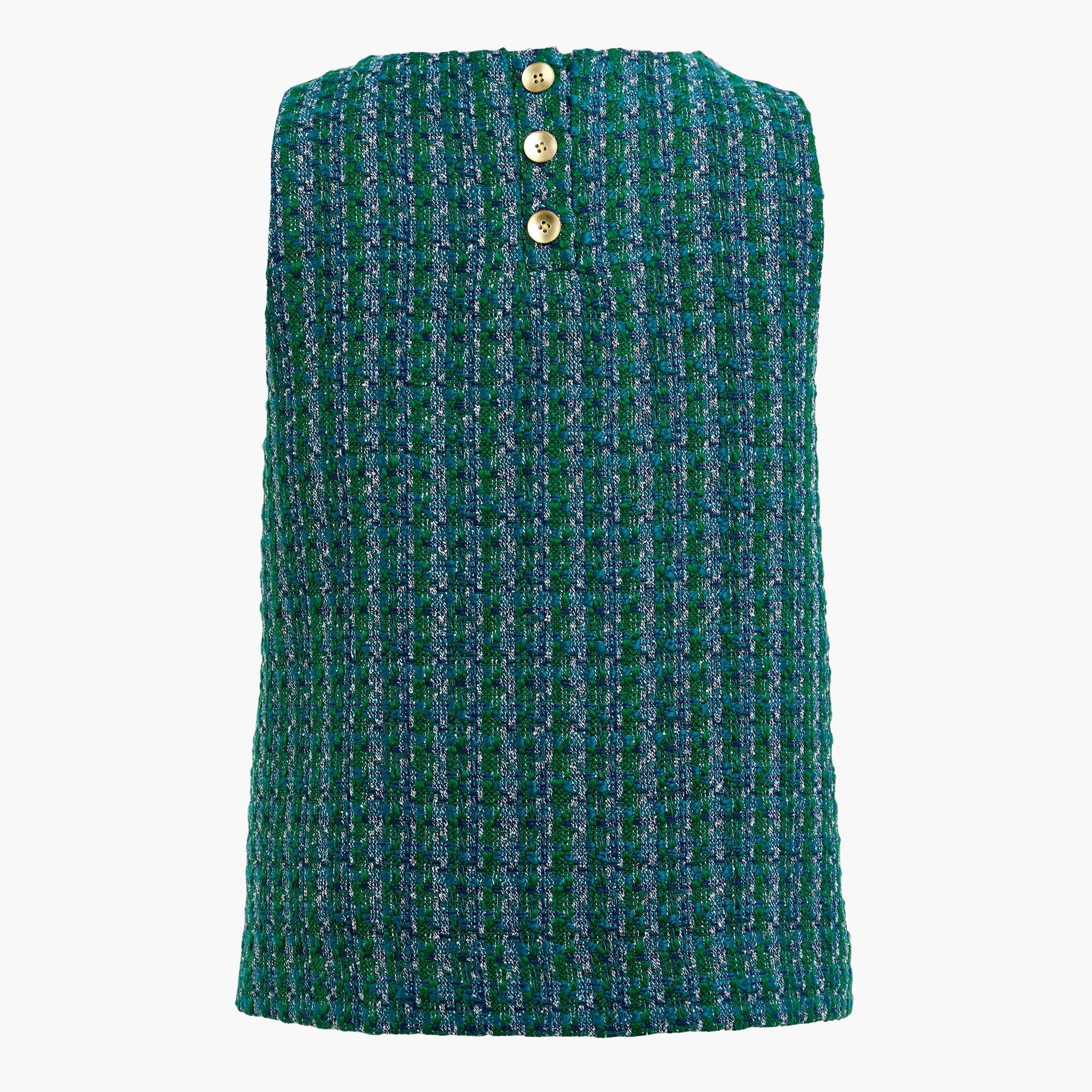Tweed button-back shell Product Image
