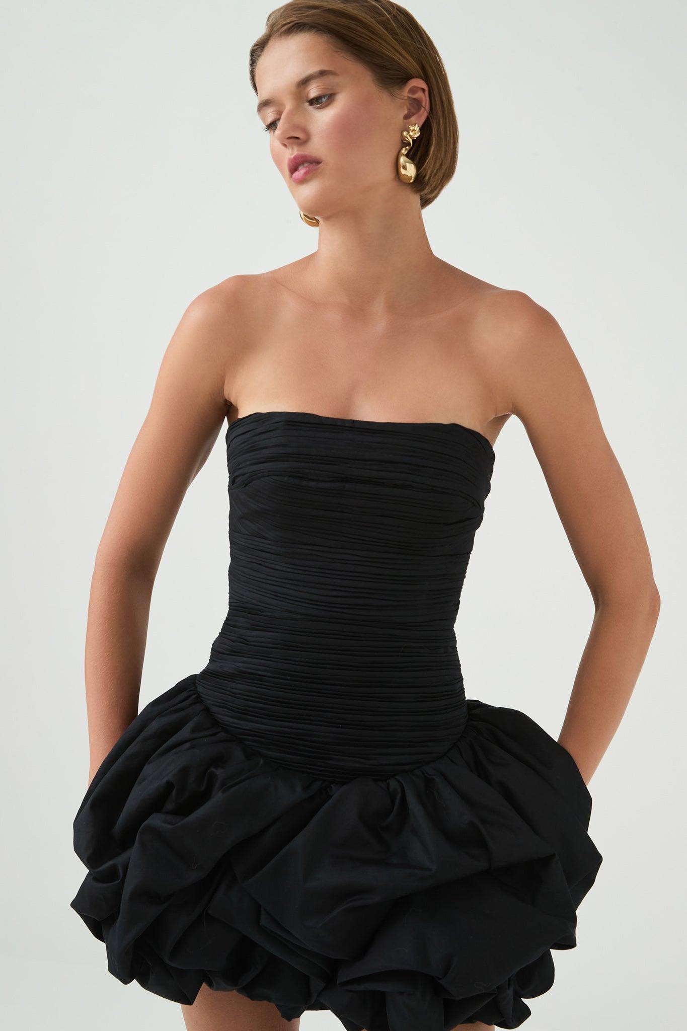 Violette Bubble Hem Mini Dress Product Image