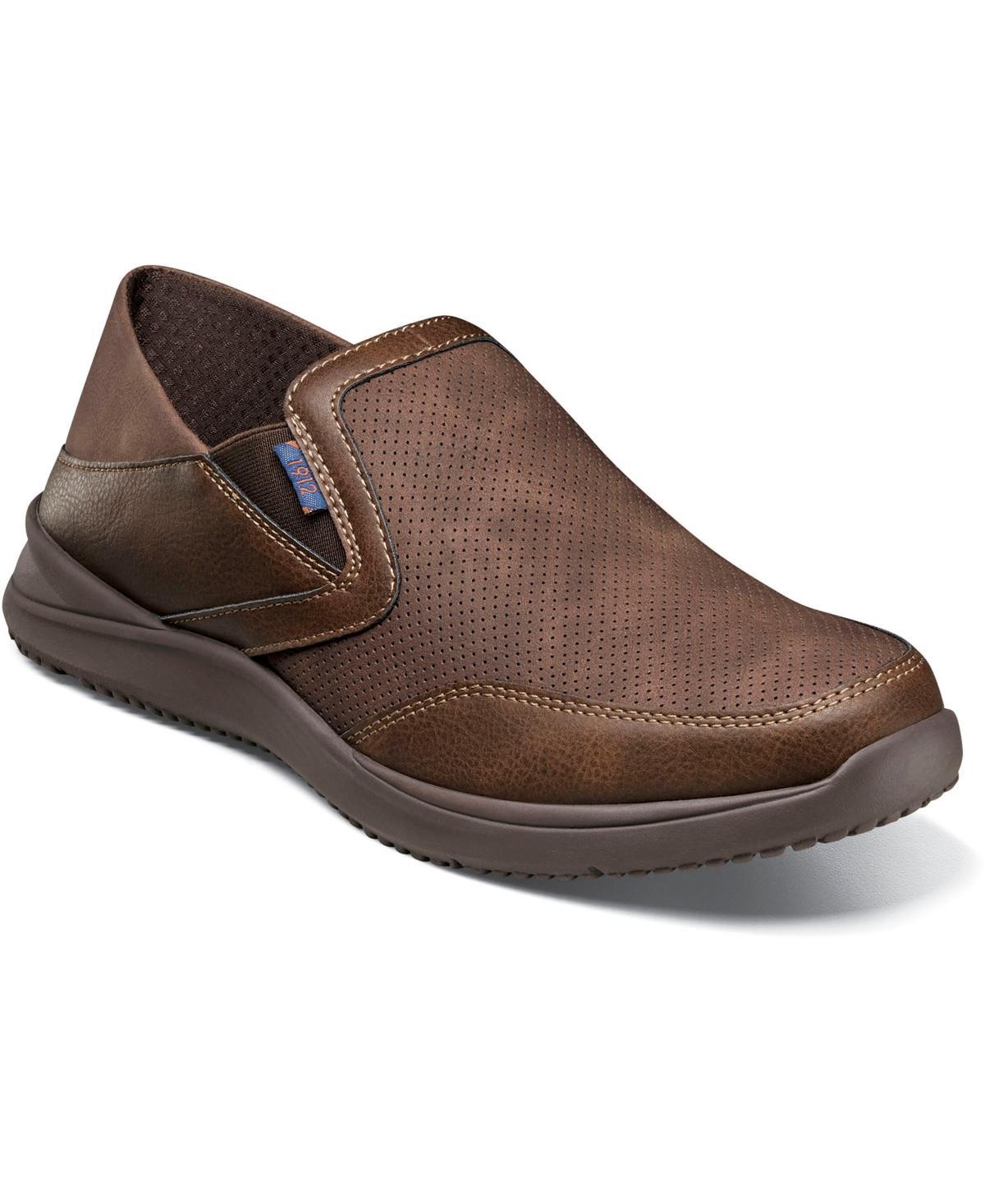 Nunn Bush® Conway EZ Men's Moc Toe Slip-On Shoes, Size: 9 Wide Product Image