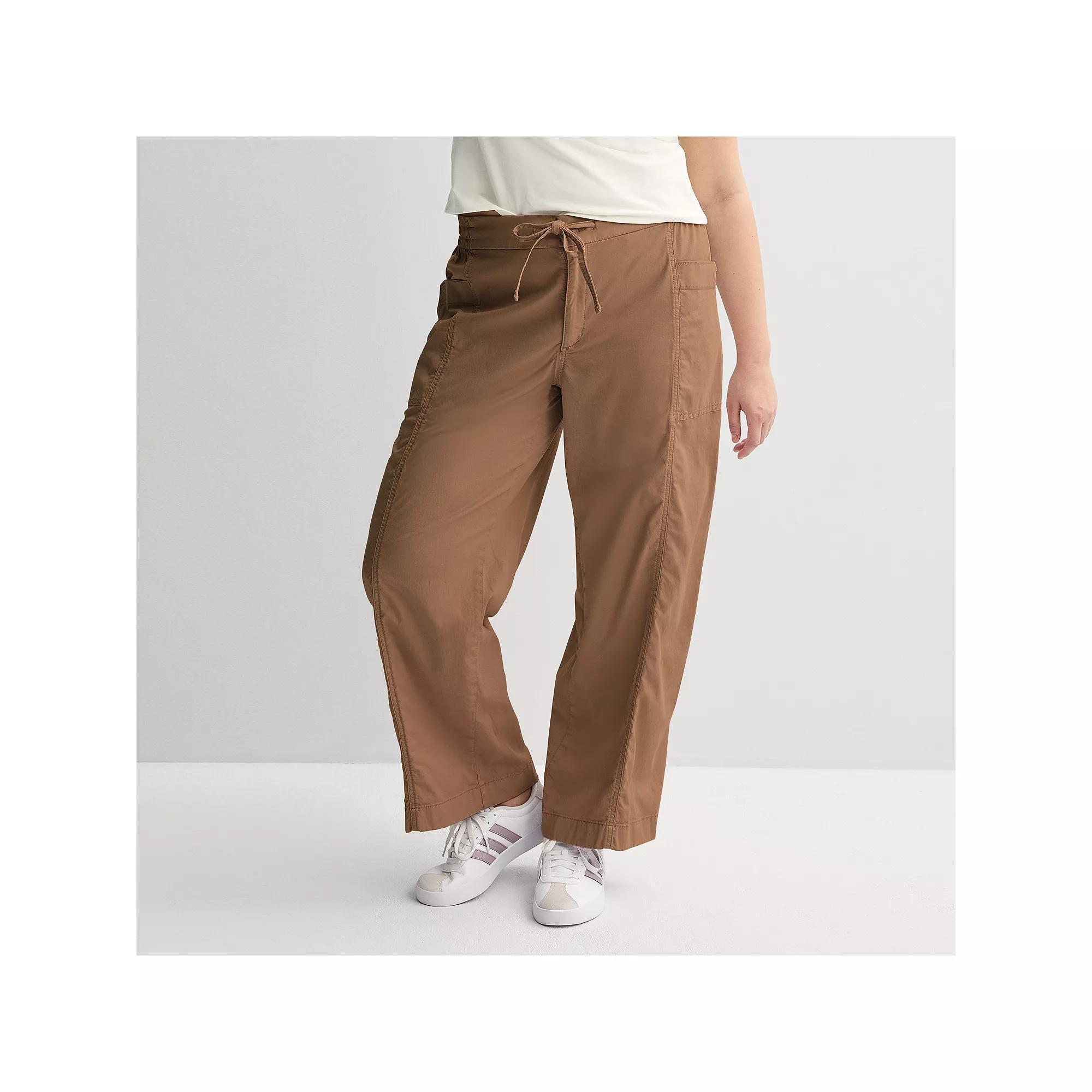 Plus Size SO Mid-Rise Pull-On Utility Pants, Womens Product Image