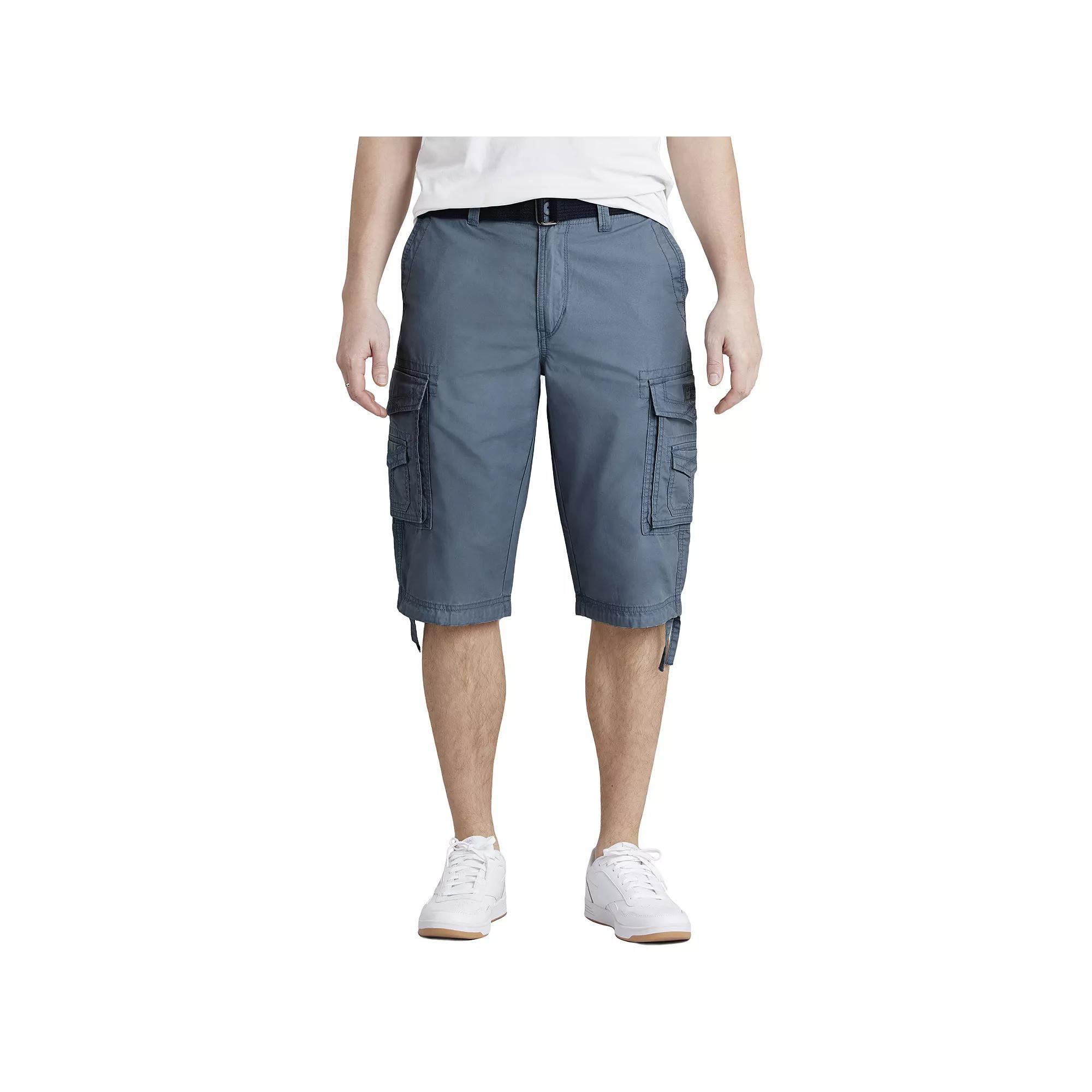 Men's UNIONBAY Cordova Messenger Belted Cargo Shorts, Size: 36, Cruiser Product Image