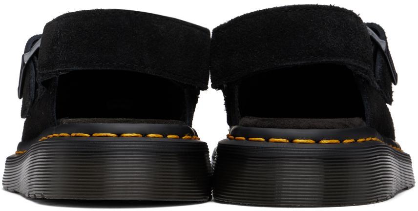 DR. MARTENS' Black Jorge Ii Suede Slingback Mules In Black Suede Product Image