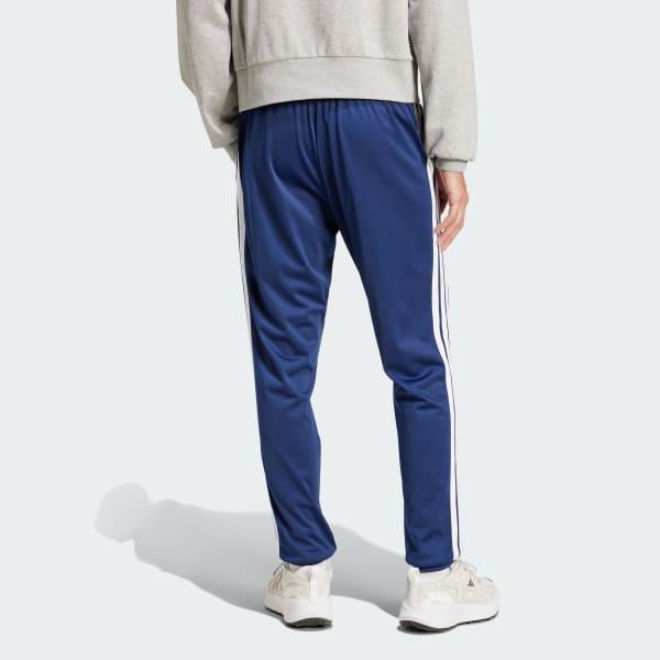 Men's adidas 3-Stripes Tricot Tapered Track Pants, Size: Small, Black Product Image