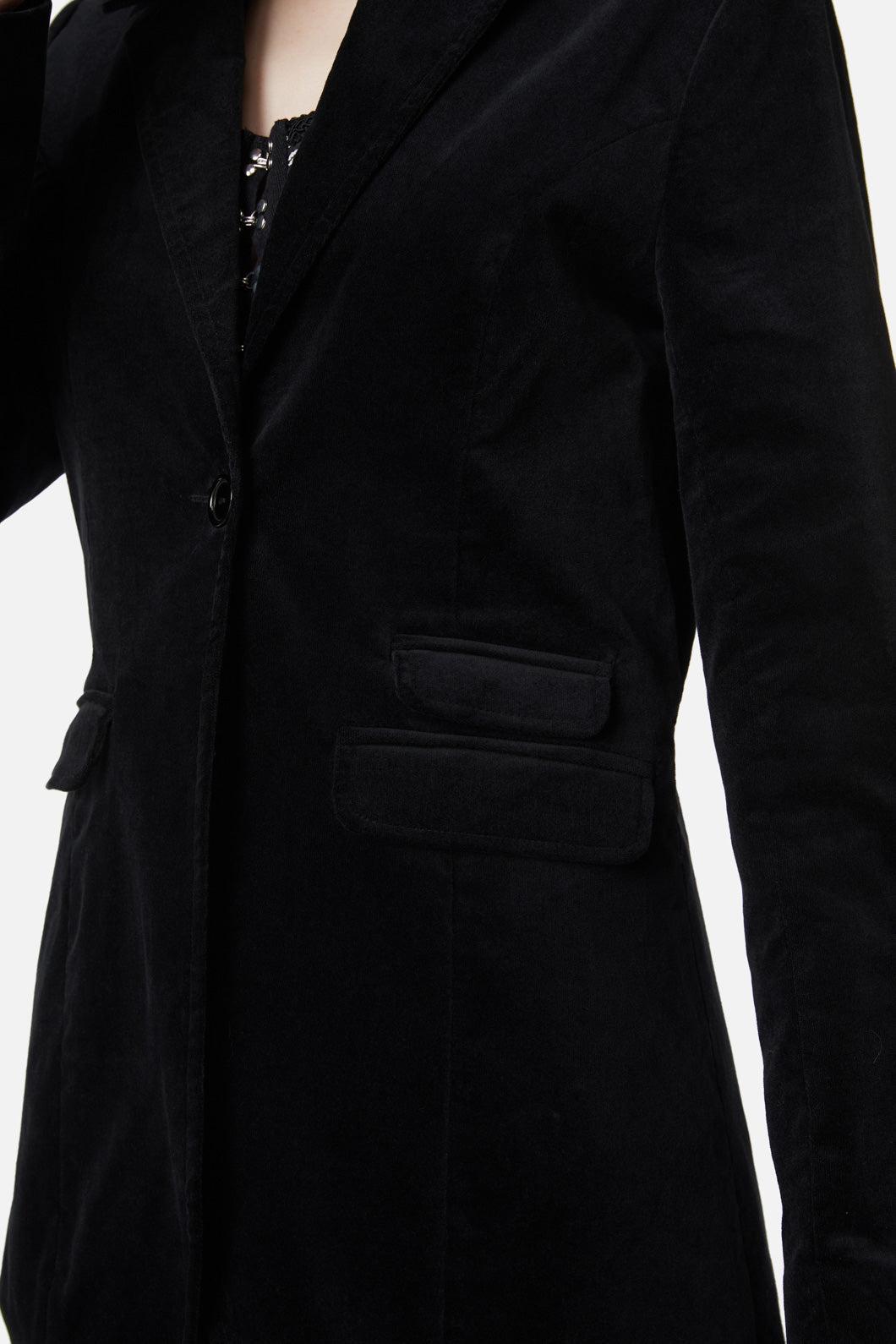 At The Alter Velvet Blazer Product Image